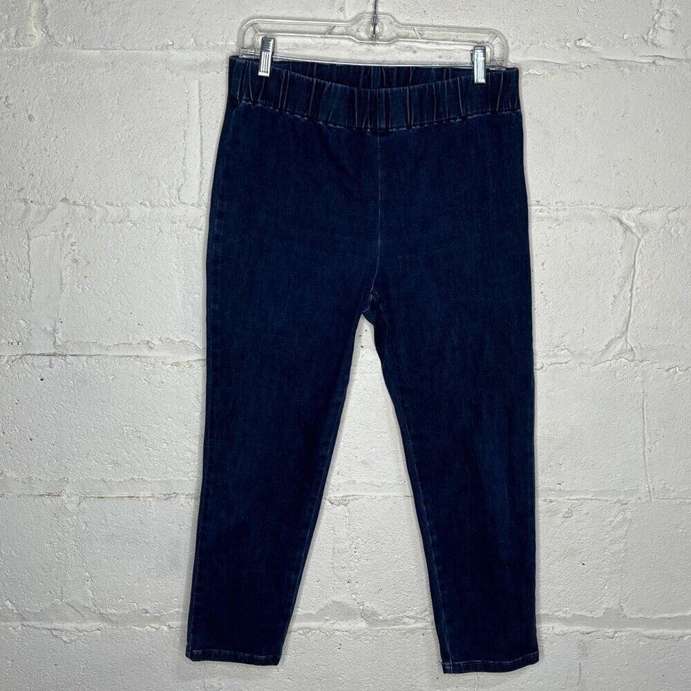 Soft Surroundings Women Denim Wash Pull On Skinny Jeans Size Medium‎